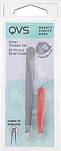 Духи, Парфюмерия, косметика Пинцет со скошенным кончиком - QVS Slant Tip Tweezers & Micro Tweezer