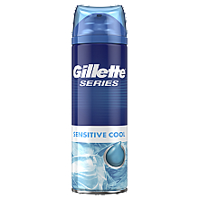 Гель для гоління для чутливої шкіри, з ефектом охолодження - Gillette Series Sensitive Cool Skin Shave Gel for Men — фото N1