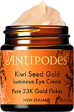 Крем для шкіри навколо очей - Antipodes Kiwi Seed Gold Luminous Eye Cream — фото N1