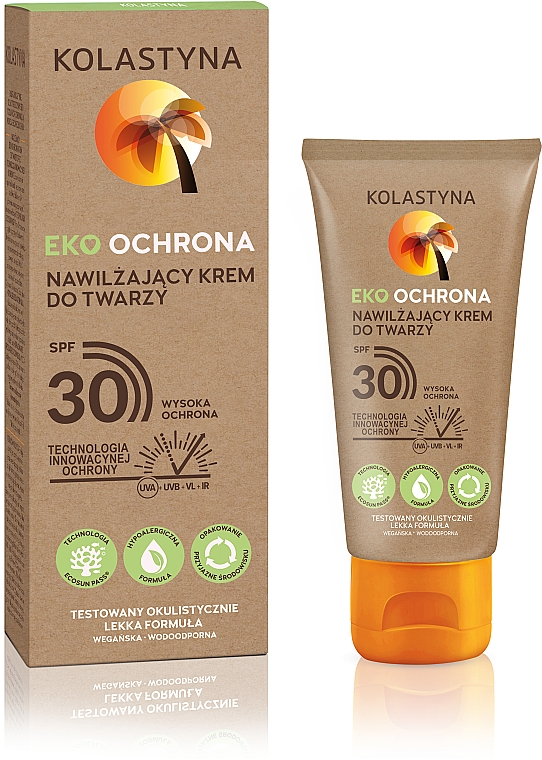 Крем для обличчя сонцезахисний - Kolastyna Eco Protection Face Cream Spf 30