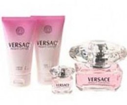 Парфумерія, косметика Versace Bright Crystal - Набір (edt 50 + b/l 50 + s/g 50) (тестер)