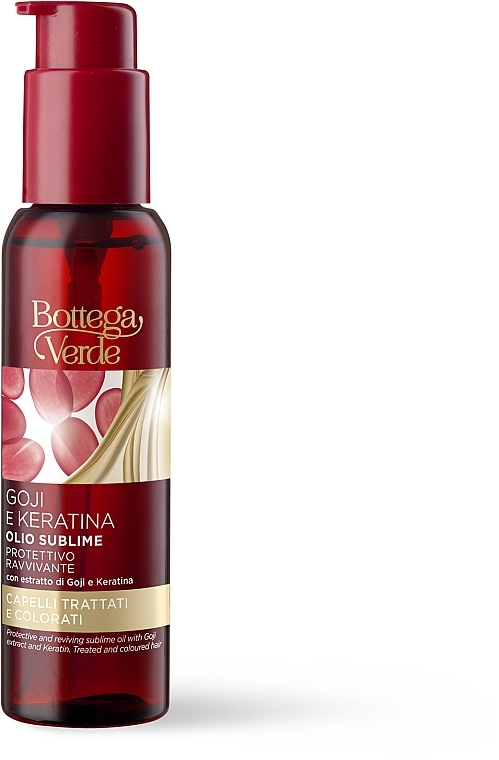 Олія для волосся - Bottega Verde Goji & Keratin Protective Oil — фото N1