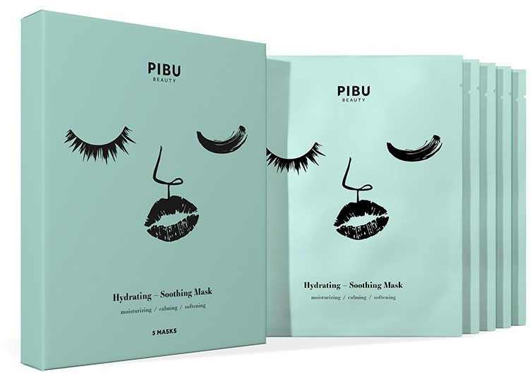 Набір - Pibu Beauty Hydrating-Soothing Mask Set (f/mask/5x29ml) — фото N1