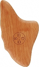 Дерев'яний шкребок для гуа-ша масажу обличчя - Neos:lab Face Sculptor — фото N1