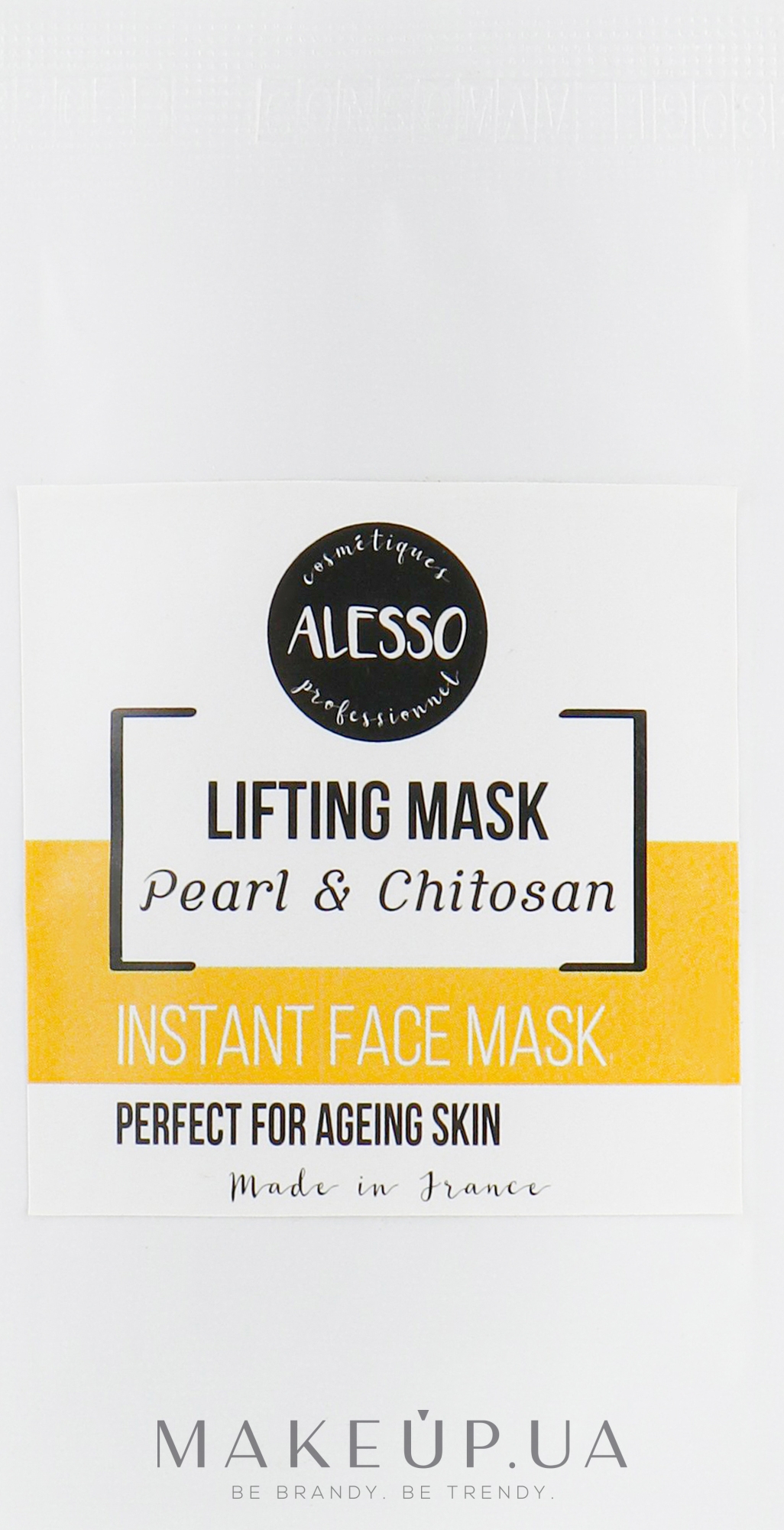 Перлинна альгінатна маска розчинна для обличчя з ліфтинг-ефектом - Alesso Professionnel Pearl & Chitosan Lifting Mask (пробник) — фото 5g