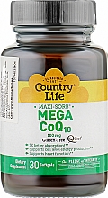 Харчова добавка "Коензим Q10 100 мг" - Country Life Mega CoQ10 — фото N1