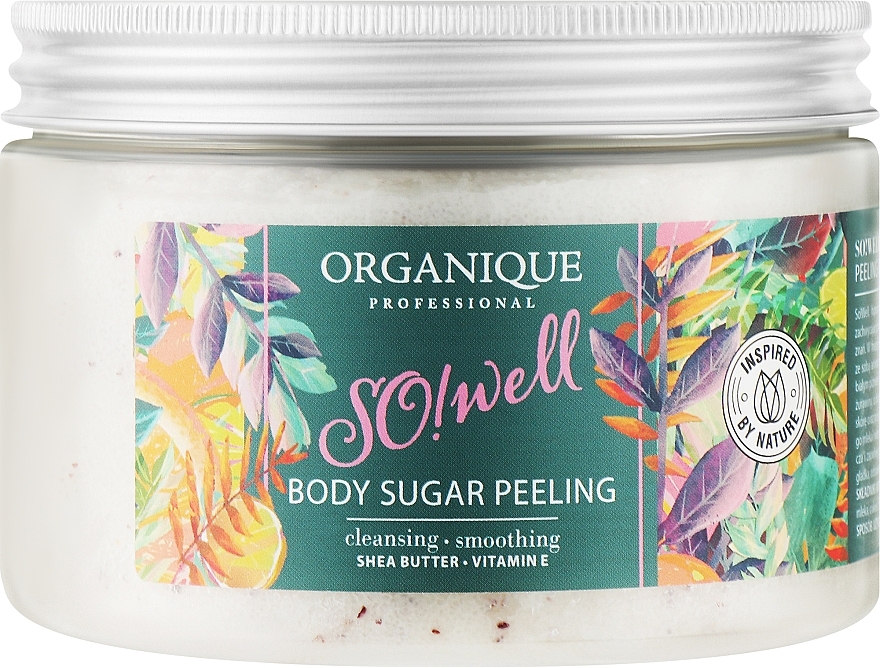 Сахарный пилинг для тела с маслом ши - Organique So!Well Body Sugar Peeling — фото N1