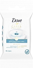 Духи, Парфюмерия, косметика Влажные салфетки, 10 шт - Dove Care&Protect Hand Cleansing Whipes