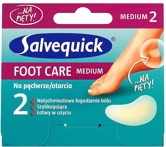 Пластир для мозолів і саден, середній - Salvequick Foot Care — фото N1