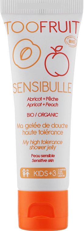 Гель для душу "Персик & Абрикос" - Toofruit Sensibulle Shower Jelly