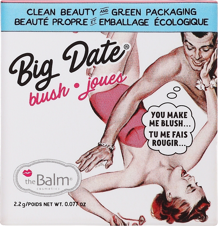 ПОДАРУНОК! Рум'яна для обличчя - theBalm Big Date Blush — фото N2