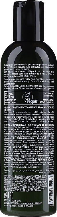 Шампунь проти лупи - Lazartigue Clear Shampoo Anti-dandruff Shampoo Zinc Pyrithione — фото N2