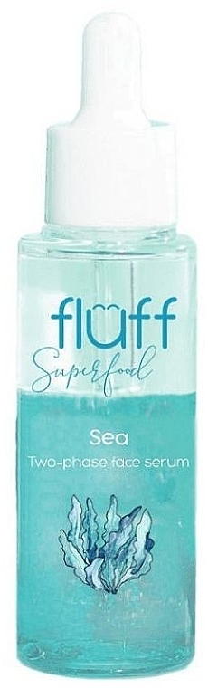 Двухфазная сыворотка для лица "Морская" - Fluff Super Food Two-Phase Face Serum — фото N1