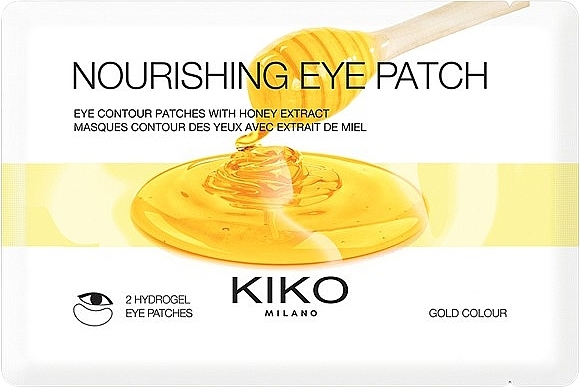 Зволожувальні гідрогелеві патчі з екстрактом меду - Kiko Milano Nourishing Eye Patch — фото N1