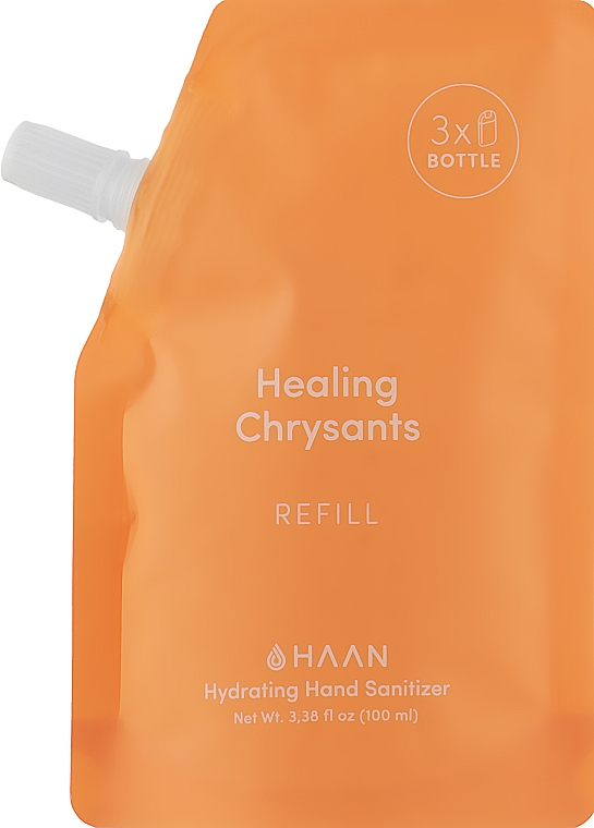 Антисептик для рук "Цілющі хризантеми" - HAAN Hydrating Hand Sanitizer Healing Chrysants (змінний блок) — фото N1