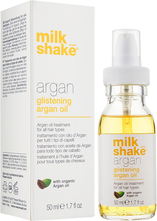 Арганієва олія для глибокого відновлення і блиску волосся - Milk_Shake Argan Glistening Argan Oil — фото N4