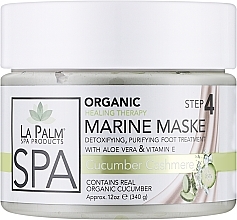 Парфумерія, косметика Омолоджувальна маска для рук і ніг "Огірковий кашемір" - La Palm Marine Maske Cucumber Cashmere