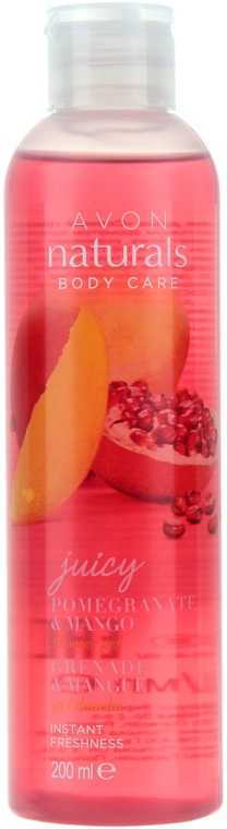 Гель для душа "Сочный гранат и манго" - Avon Naturals Shower Gel — фото N1