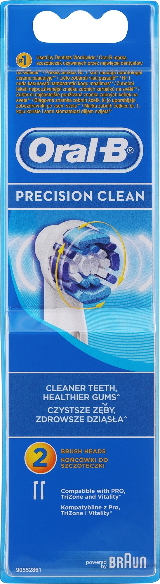 Сменная насадка для электрической зубной щетки, 2 шт. - Oral-B Precision Clean Clean Maximizer — фото 2шт