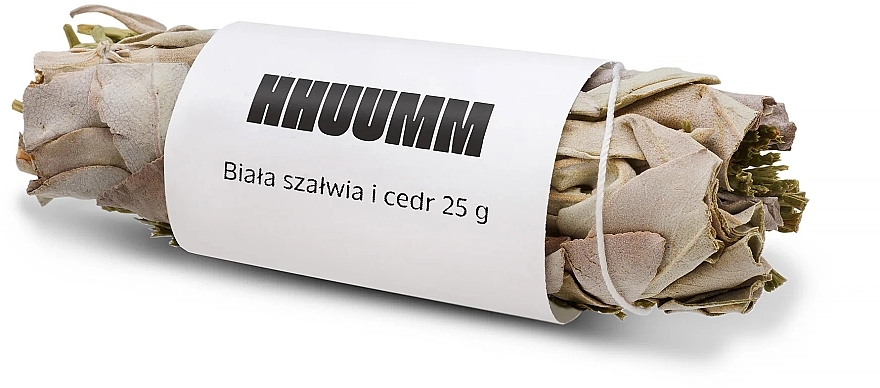 Пахощі у вигляді пучка листя білої шавлії та кедра - Hhuumm — фото N2