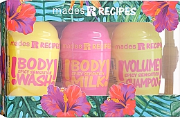 Набір «Гострі відчуття» - Mades Cosmetics Recipes Spicy Sensation (shm/100ml + sh/gel/100ml + b/milk/100ml) — фото N1