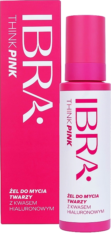 Гель для умывания с гиалуроновой кислотой - Ibra Think Pink — фото N1