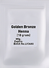 Краска для волос Золотистая Бронза - Indian Henna Salon Based Hair Colour Golden Bronze — фото N2