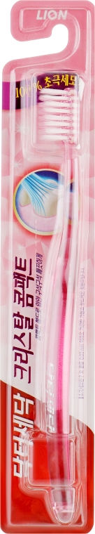 Зубная щетка для слабых десен Crystal, розовая - CJ Lion Dr.Sedoc