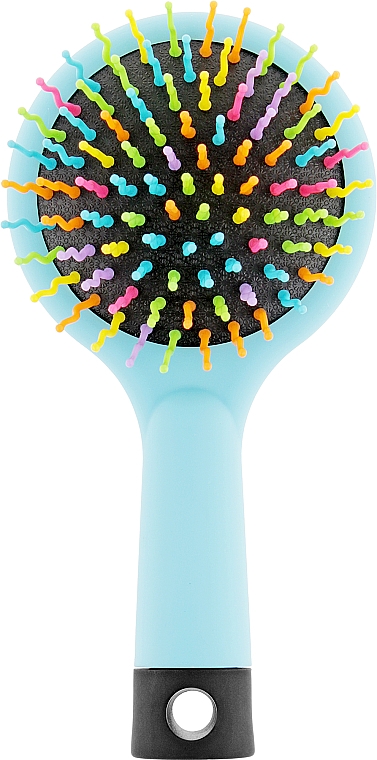 Щітка Rainbow Brush для об'єму волосся, блакитна - Ласкава — фото N1