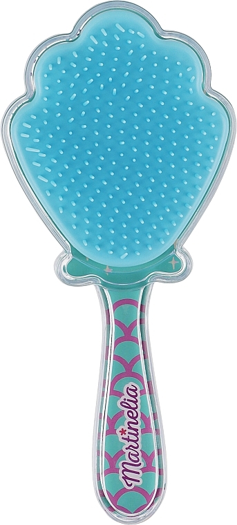 Щітка для волосся "Let's Be Mermaids", блакитна - Martinelia Shell Hair Brush — фото N1