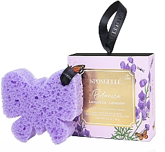 Пінна багаторазова губка для душу - Spongelle Botanica Lavender Body Wash Infused Buffer — фото N1