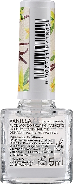 Олія для кутикули "Ваніль" - Claresa Vanilla Cuticle Oil — фото N2