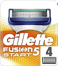 Сменные кассеты для бритья, 4 шт - Gillette Fusion 5 Start — фото N1