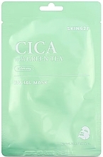 Заспокійлива маска для обличчя з цикою та зеленим чаєм - Skin627 Cica with Green Tea Calming Facial Mask — фото N1