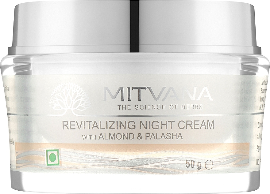 Крем для обличчя нічний відновлювальний "Екстракт мигдалю" - Mitvana Revitalizing Night Cream — фото N1