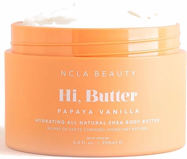 Батер для тіла "Папая і ваніль" - NCLA Beauty Hi, Butter Papaya Vanilla Hydrating All Natural Shea Body Butter — фото N1