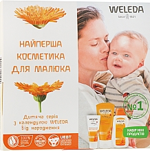 Духи, Парфюмерия, косметика Набор - Weleda Baby Calendula Set (b/cr/10ml + sh/20ml + b/oil/2ml)