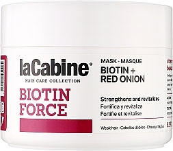 Парфумерія, косметика Маска проти випадіння волосся - La Cabine Biotin Force Biotin + Red Onion Mask