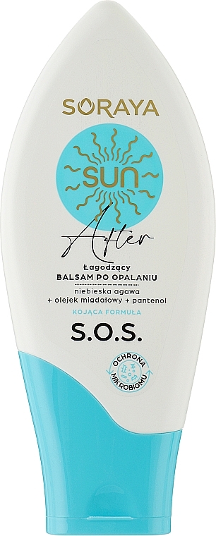 Заспокійливий бальзам після засмаги з блакитною агавою, мигдальною олією та пантенолом - Soraya SOS After Sun