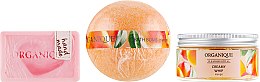 Духи, Парфюмерия, косметика Набор - Organique Mango Day (bath/bomb/170g + mousse/100ml + soap/100g)