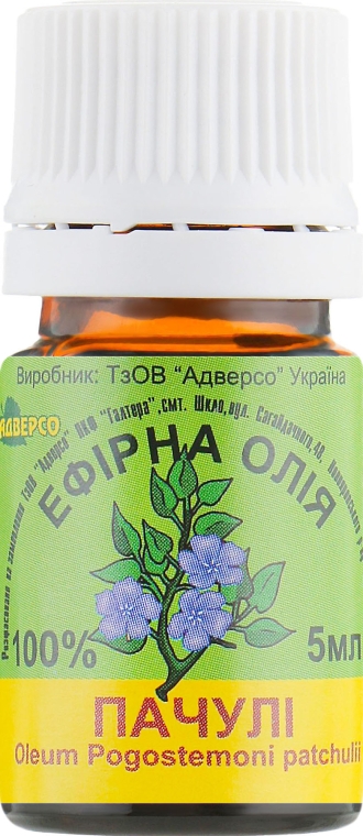 Адверсо - Ефірна олія "Пачулі" — фото N2