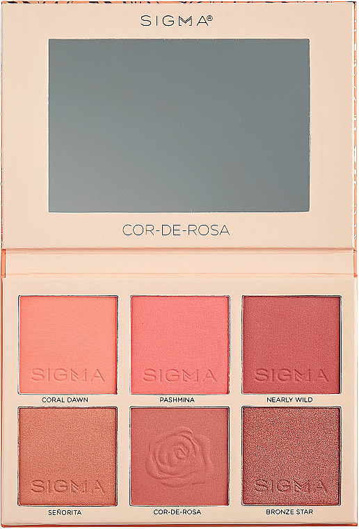 Палетка рум'ян - Sigma Beauty Cor-de-Rosa Blush Palette — фото N2
