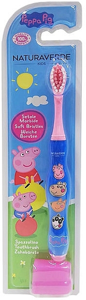 Зубная щетка "Свинка Пеппа" - Naturaverde Kids Peppa Pig Soft Toothbrush — фото N1