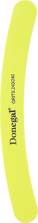 Пилочка для ногтей изогнутая Neon Play, 2044, желтая - Donegal — фото N1