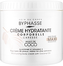 Увлажняющий крем для тела с кокосовым маслом - Byphasse Body Moisturizer Cream With Coconut Oil — фото N1