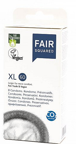 Презервативи XL 60, 8 шт - Fair Squared — фото N1
