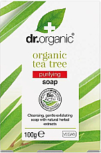 Парфумерія, косметика Мило з екстрактом чайного дерева - Dr. Organic Tea Tree Soap