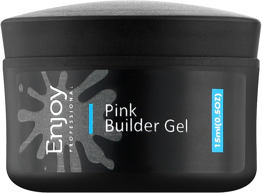 Конструирующий гель для ногтей, розовый - Enjoy Professional Pink Builder Gel — фото N1