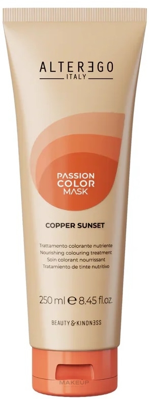 Тонирующая маска для волос - Alter Ego Passion Color Mask — фото Copper Sunset