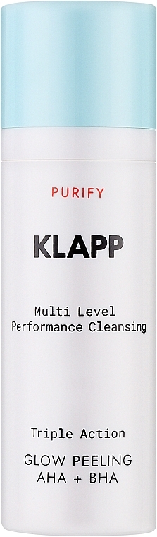 Комплексний пілінг для сяяння шкіри - Klapp Multi Level Performance Purify Triple Action Glow Peeling With AHA + BHA — фото N1